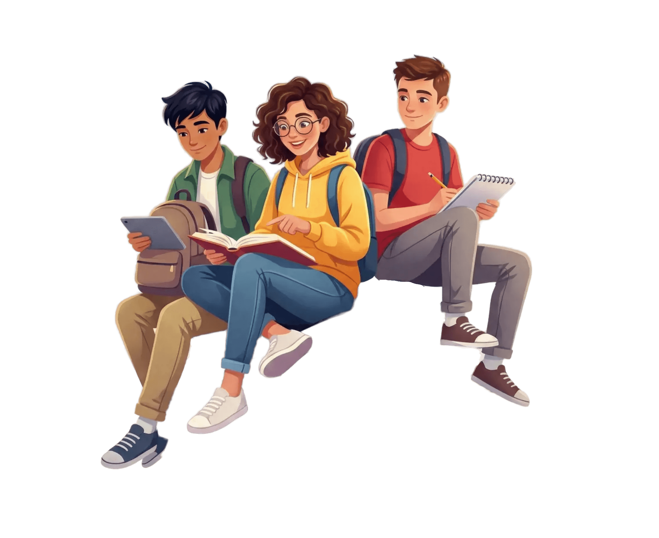 Students guided illustration